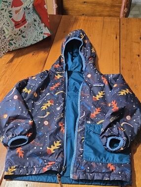Patagonia Kids Navy Space-Print  Jacket App 5t